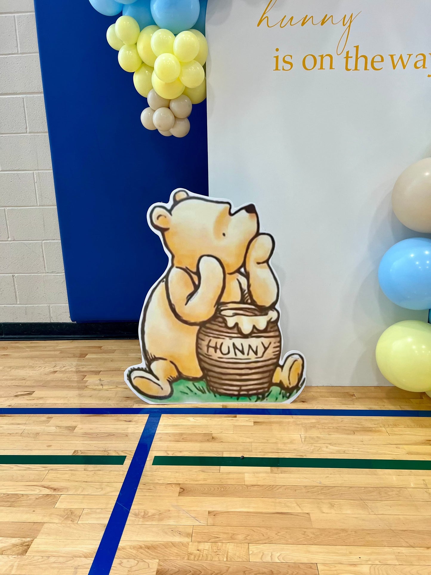 Winnie the Pooh Baby Shower Setup