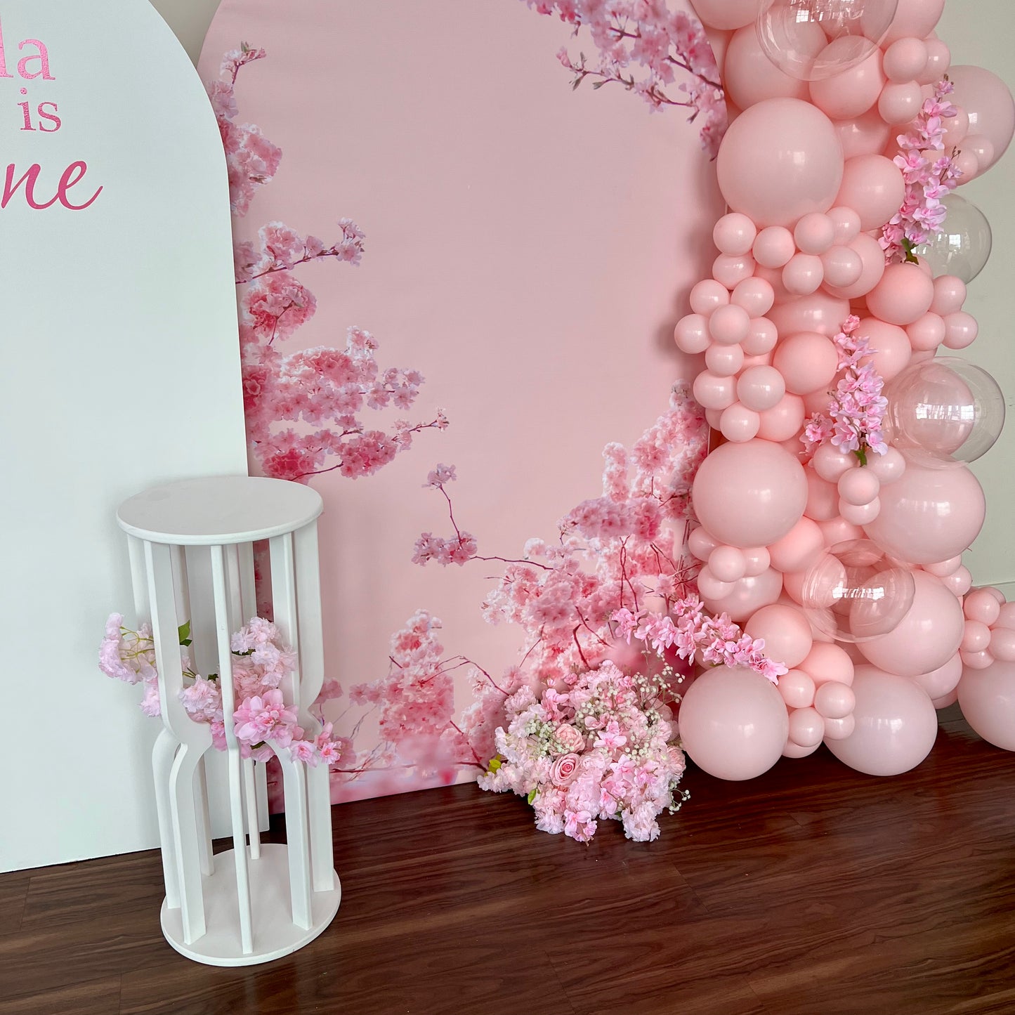 Cherry Blossom First Birthday Setup
