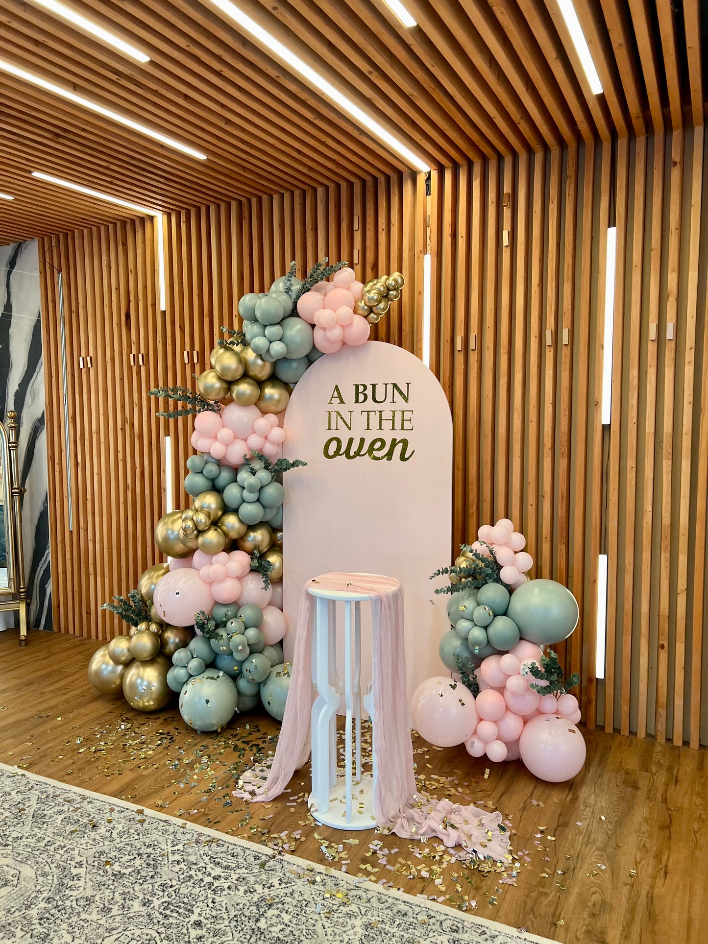 A Bun Is In The Oven Baby Shower Setup