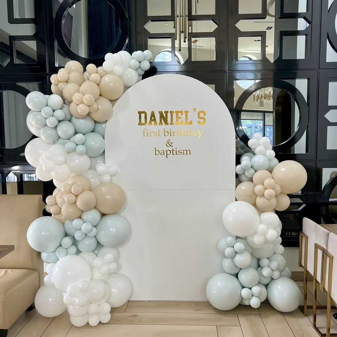 First Birthday for Boy Setup – Fun & Stylish Balloon Backdrop