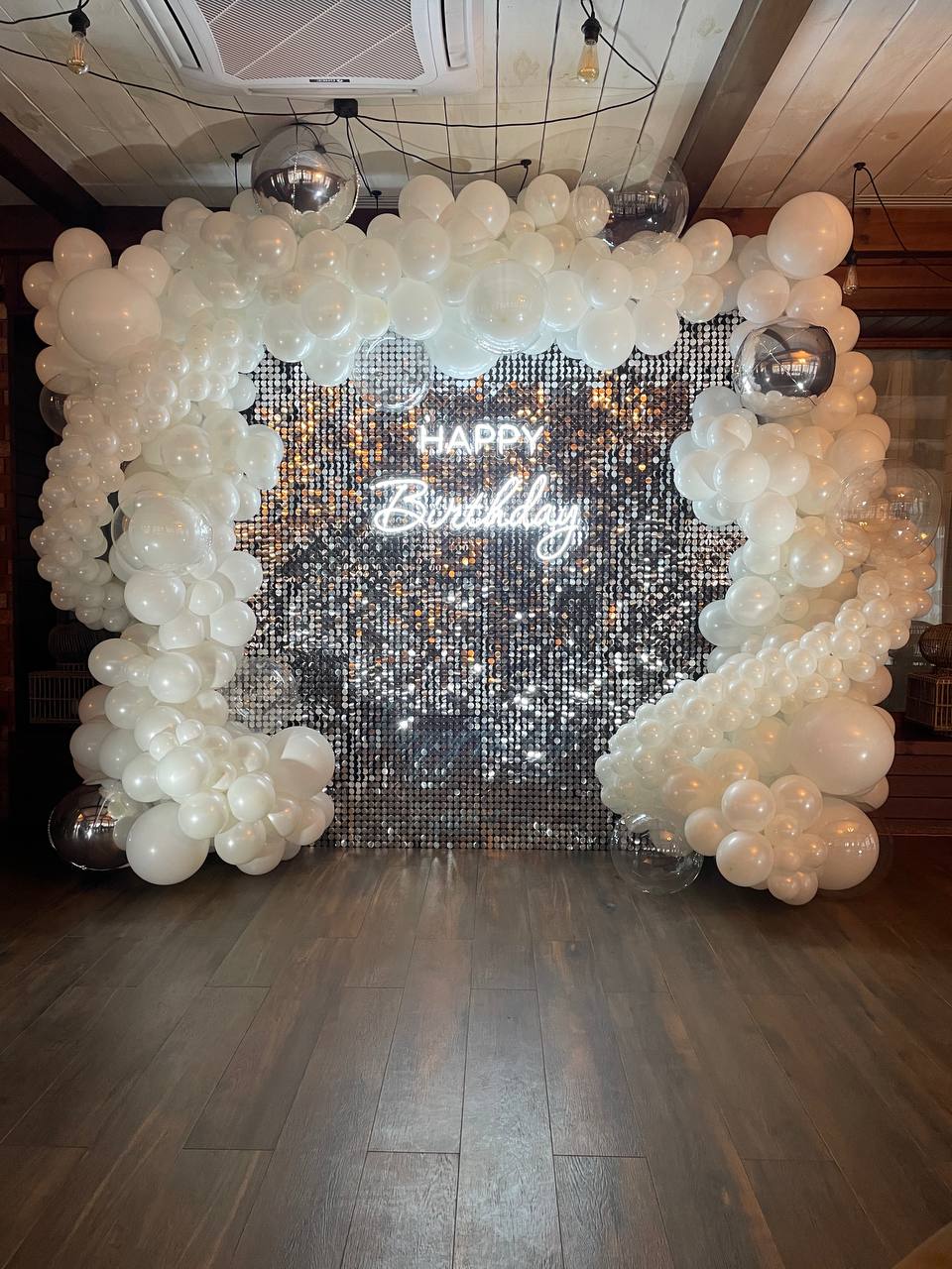Silver Shimmer Wall