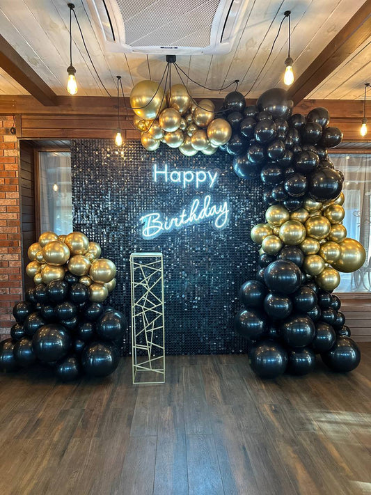 Black Shimmer Wall