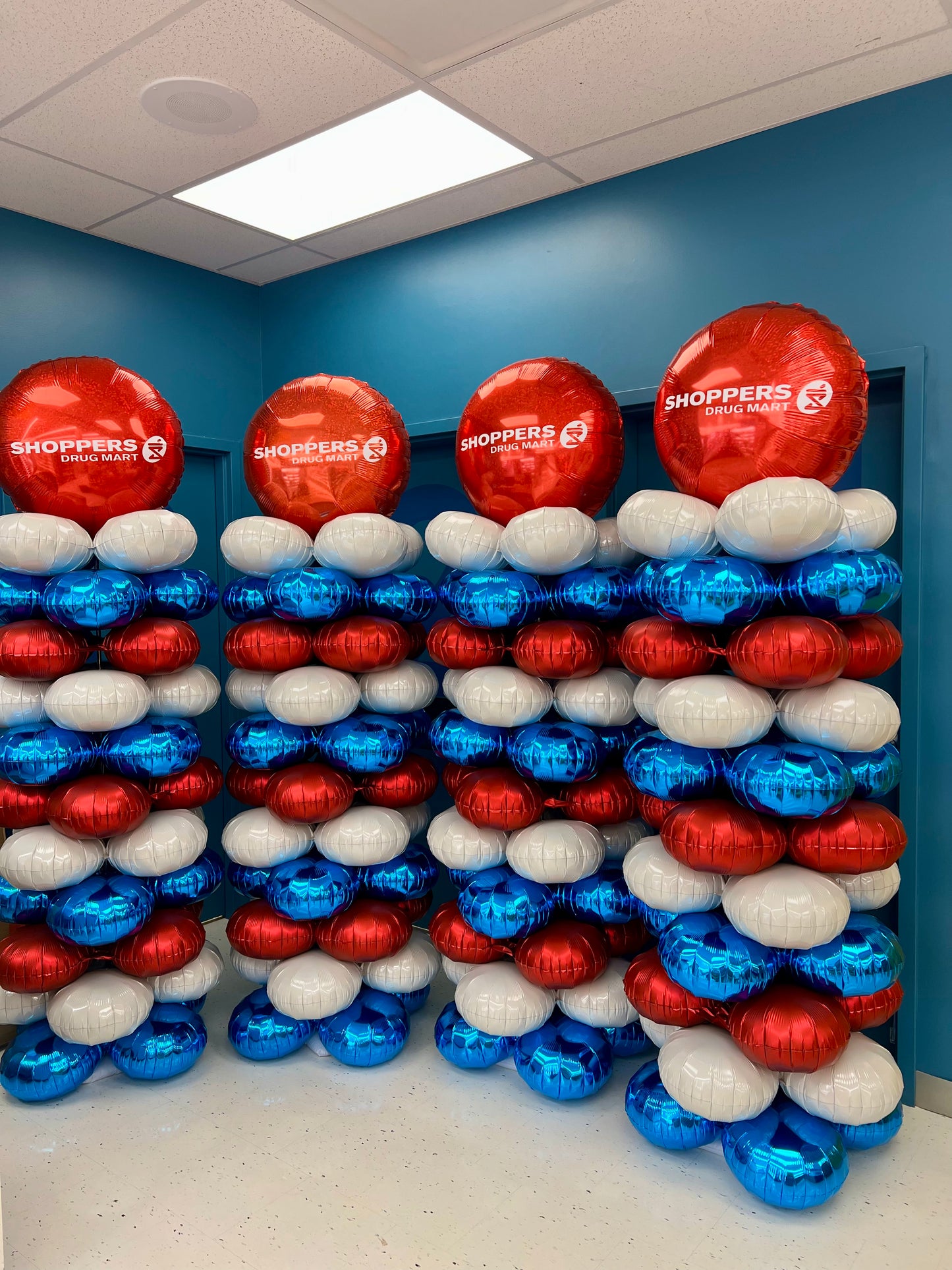 Branded Foil Balloon Column