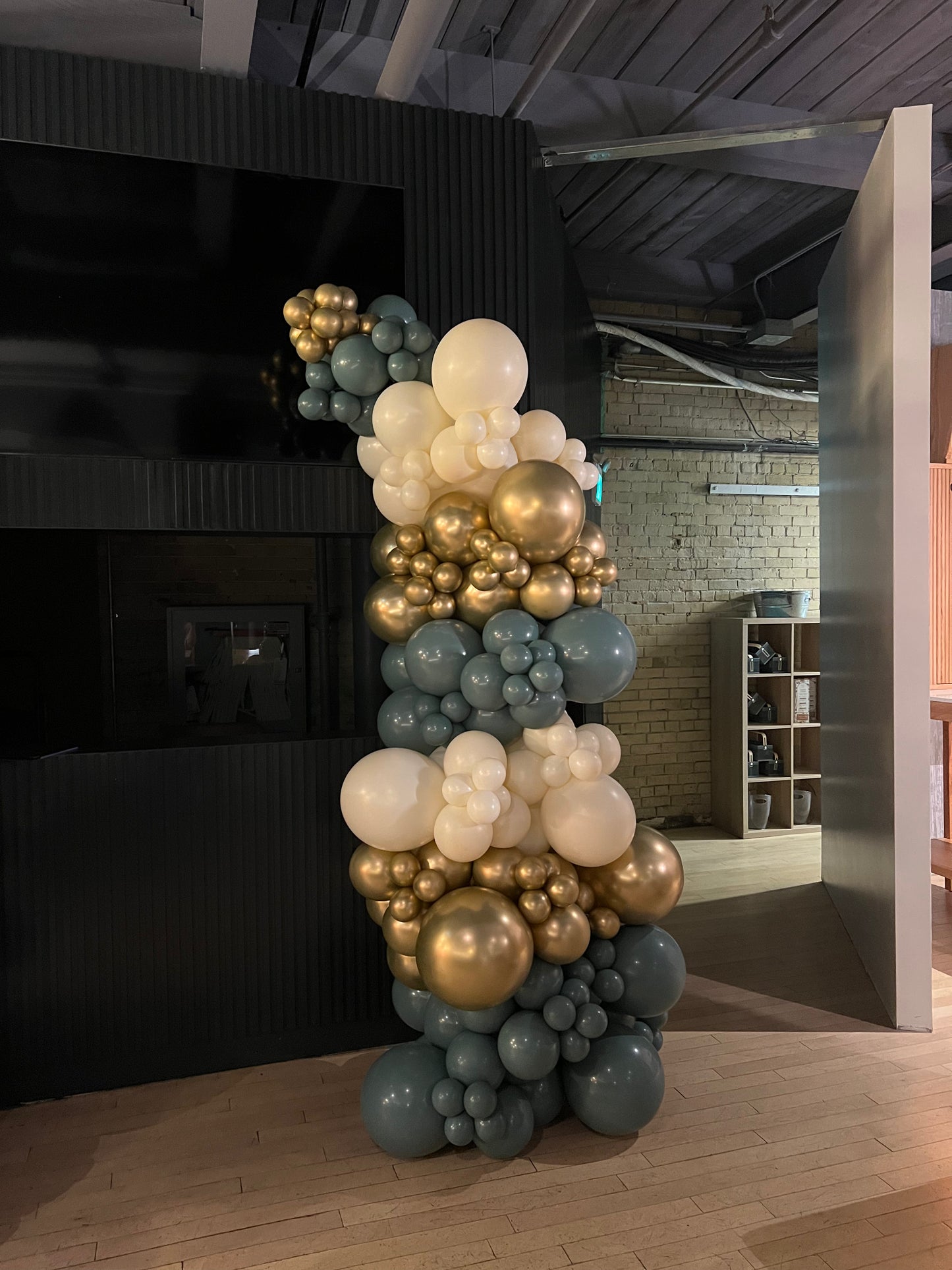 Balloon Garland for Business Entrances