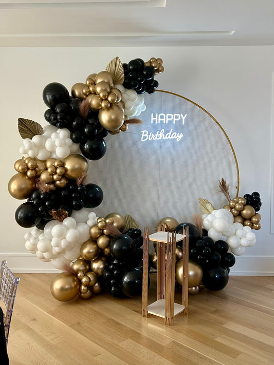Deluxe Ring Backdrop Balloon Setup