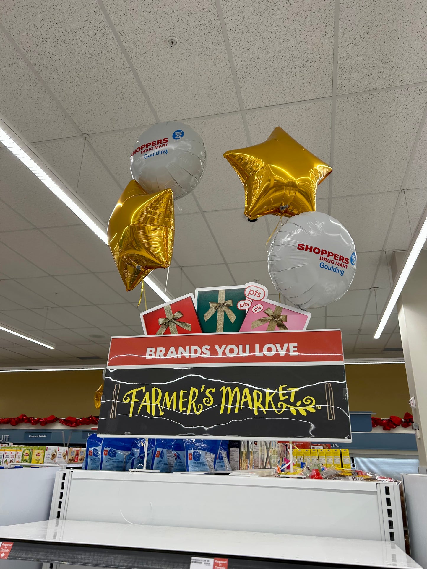custom branded foil balloon with business logo and text
