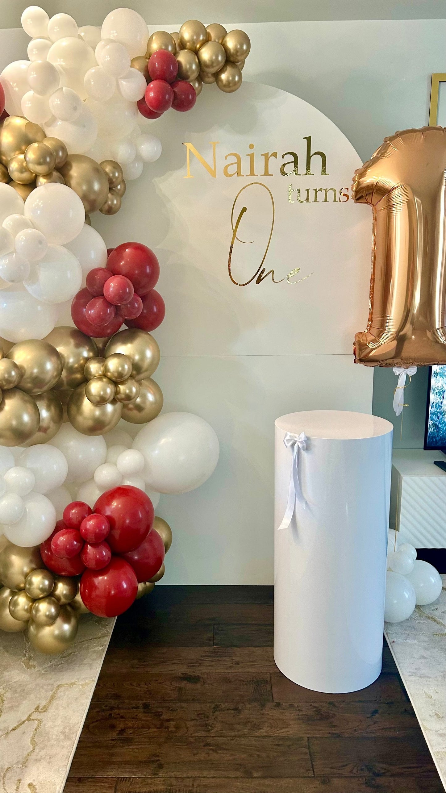 First Birthday Backdrop