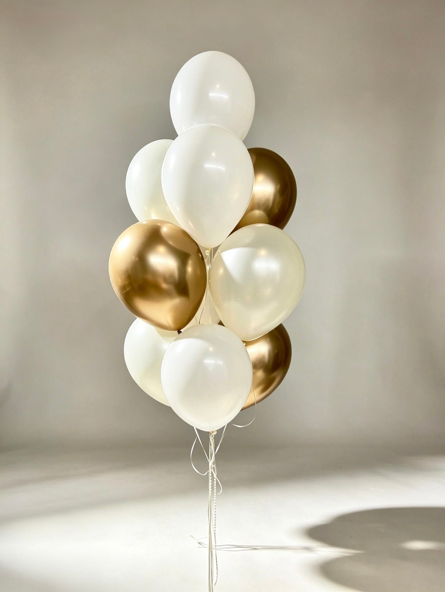 wish mini helium balloon bundle with matching balloons

