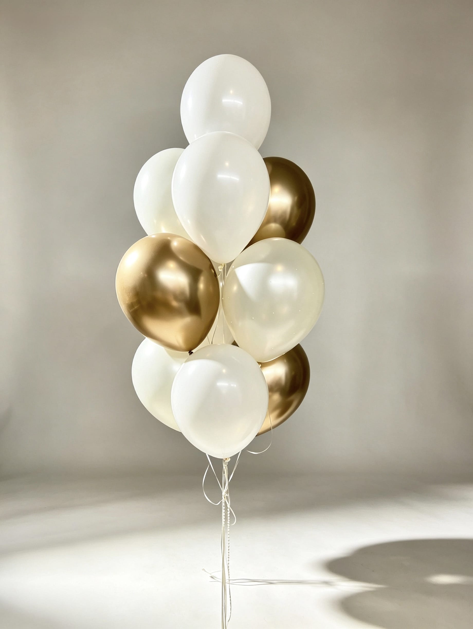 wish mini helium balloon bundle with matching balloons

