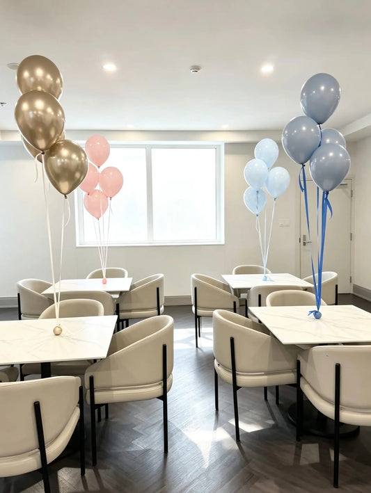 4-Balloon Helium Table Centerpiece | Wish Balloons